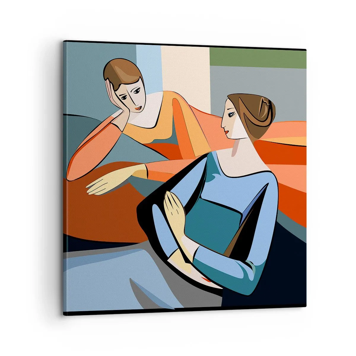 Obraz na płótnie - Chwila zwierzeń - 60x60 cm