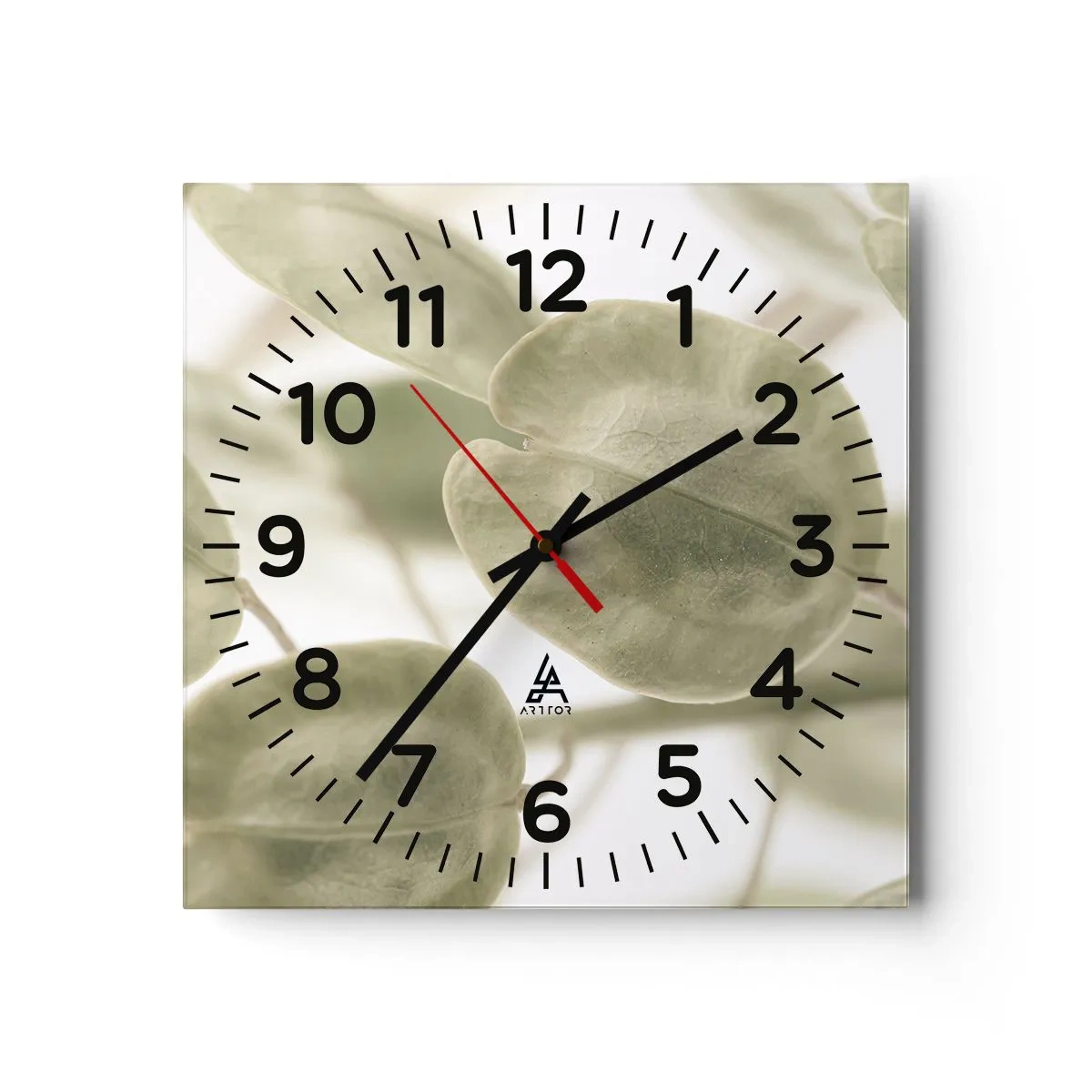 Zegar ścienny - Na początku były listki… - 30x30 cm