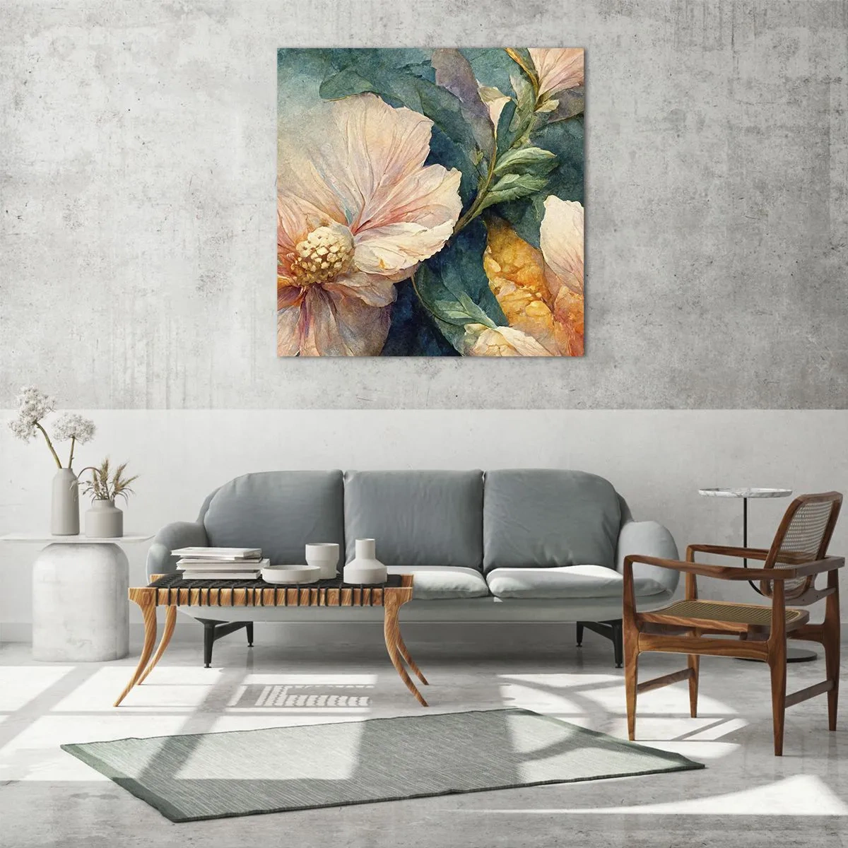 Obraz na szkle - Sama subtelność - 60x60 cm