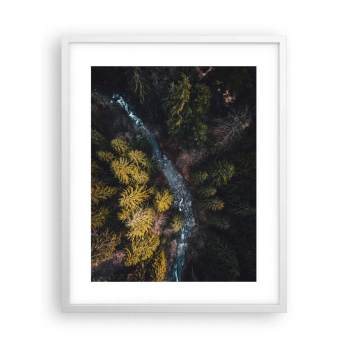 Plakat w białej ramie - Szybko, coraz szybciej - 40x50 cm