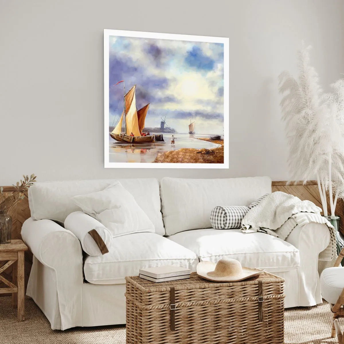 Plakat - Powrót żeglarzy - 40x40 cm