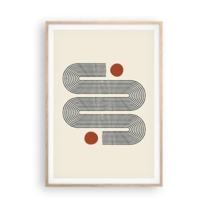 Plakat w ramie jasny dąb - Od początku do końca - 70x100 cm