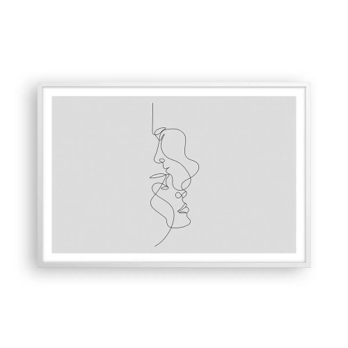 Plakat w białej ramie - Żar rzewnych żądz - 91x61 cm