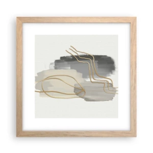 Plakat w ramie jasny dąb - Trwanie i ruch - 30x30 cm