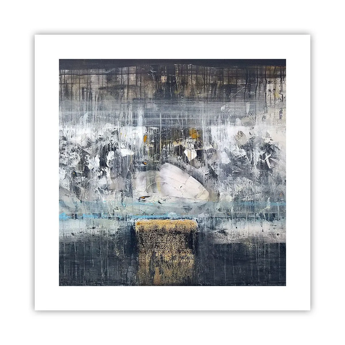 Plakat - Jak po lodzie, jak po grudzie - 40x40 cm