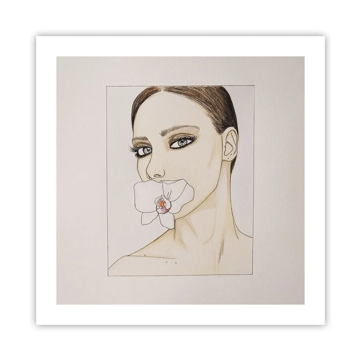 Plakat - Symbol elegancji i piękna - 50x50 cm