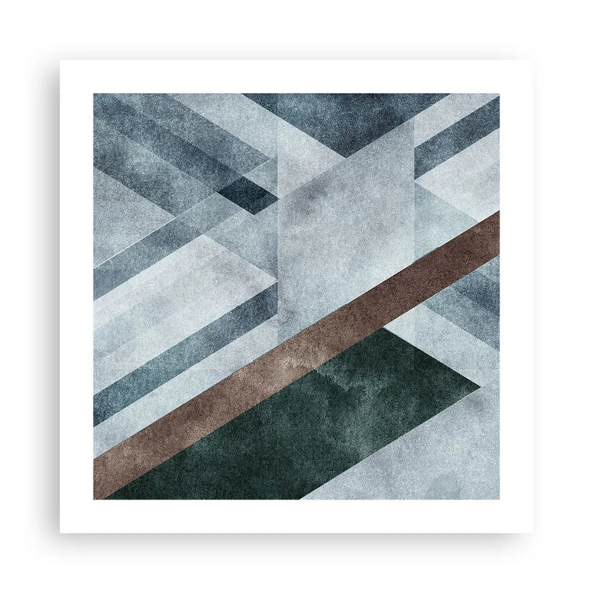 Plakat - Wyszukana elegancja geometrii - 50x50 cm