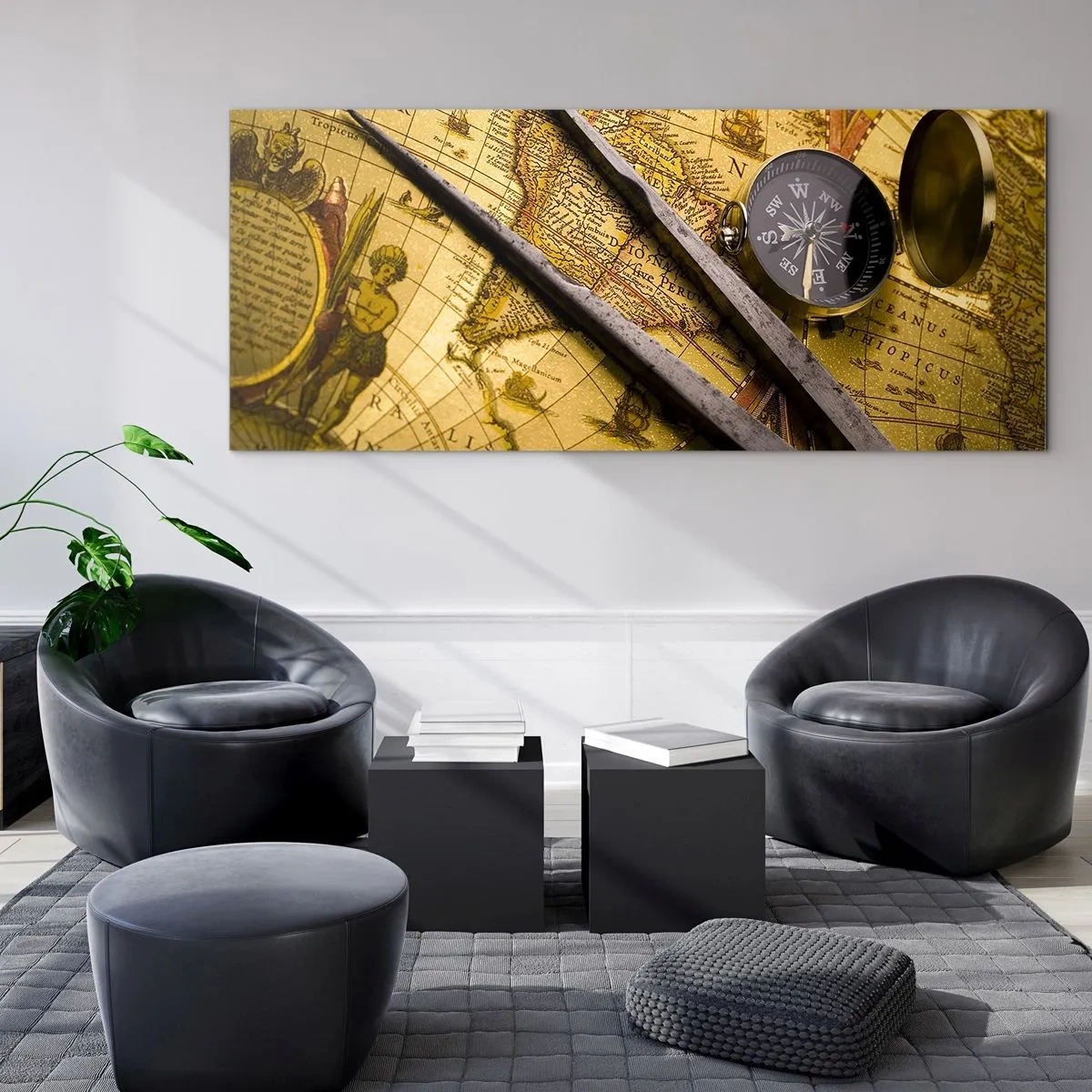 Obraz na szkle - Gdze te skarby? - 100x40 cm