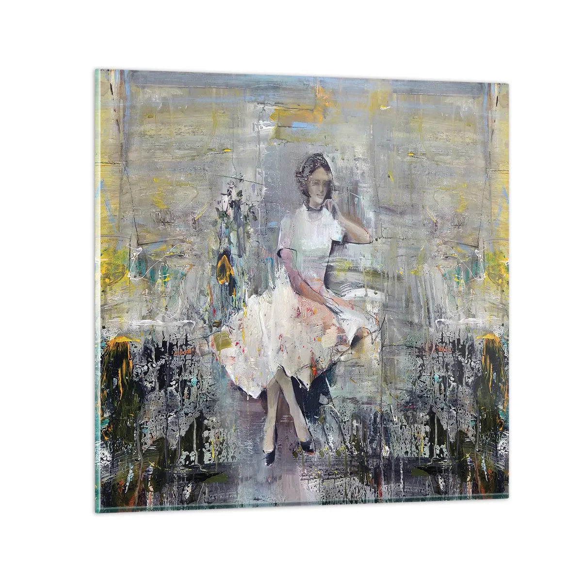 Obraz na szkle - Klasyczna i nowoczesna - 70x70 cm