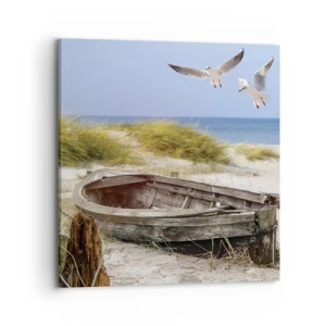 Obraz na płótnie - Skąpane wiatrem - 70x70 cm