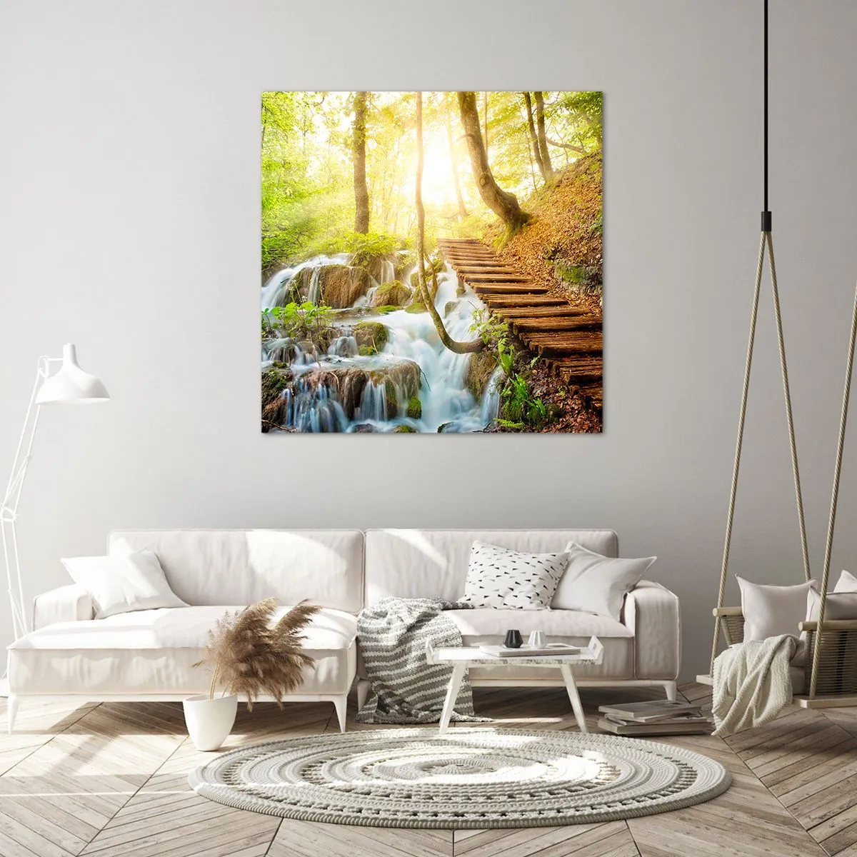 Obraz na płótnie - Upragniony chłód - 70x70 cm