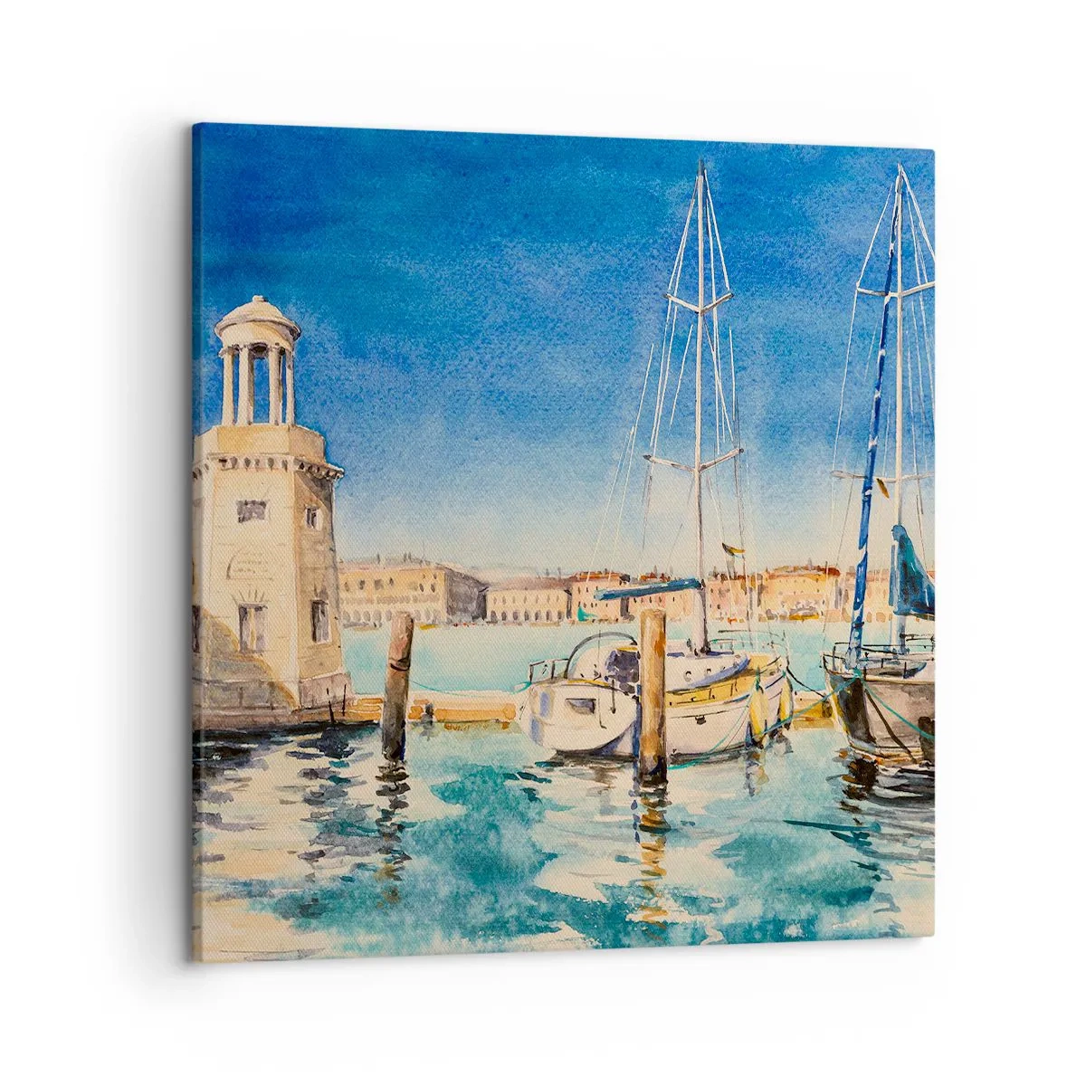 Obraz na płótnie - Słoneczna laguna - 50x50 cm