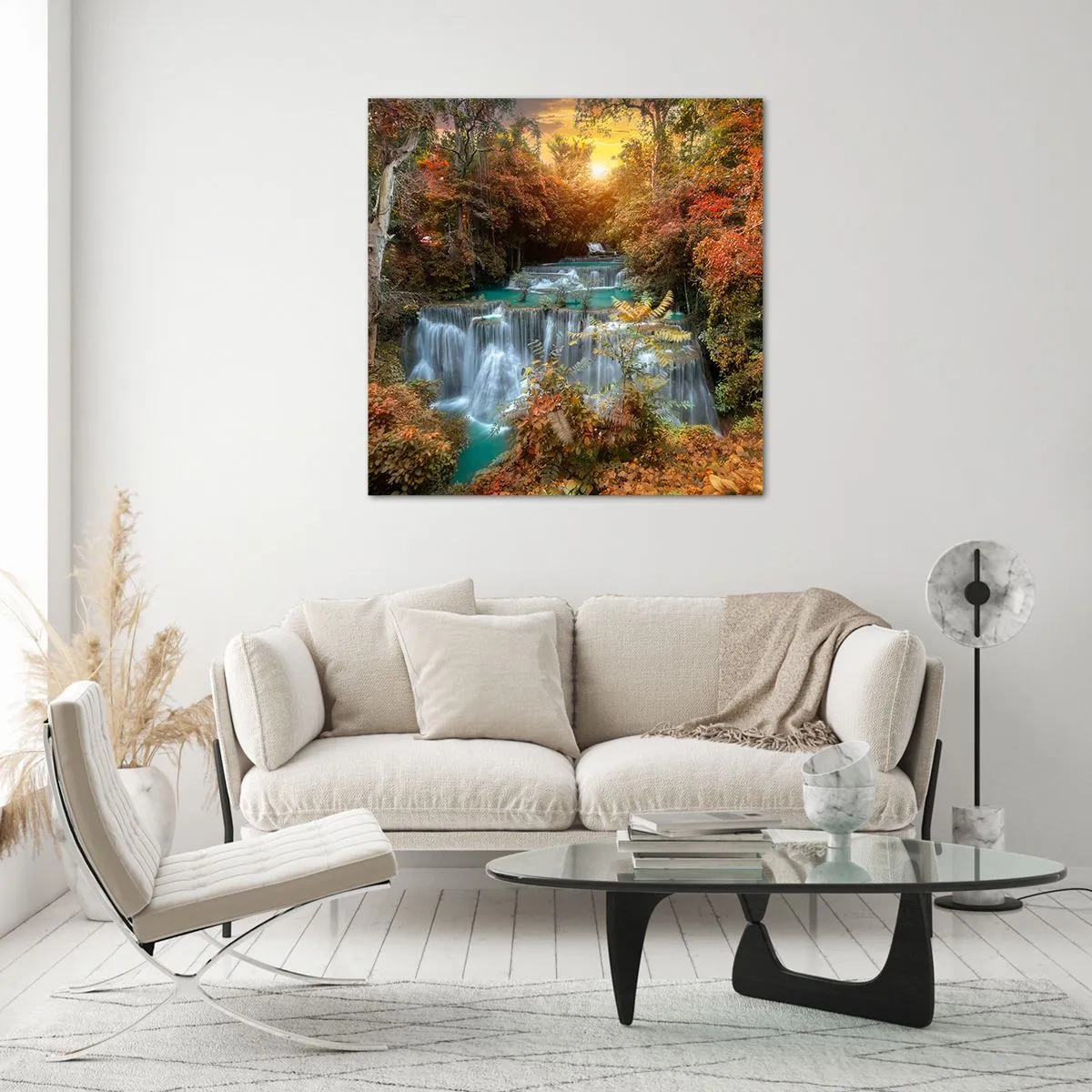 Obraz na szkle - Ukryty skarb lasu - 60x60 cm