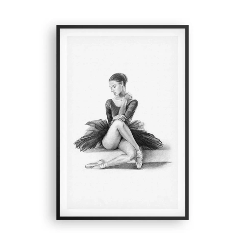 Plakat w czarnej ramie - Zaczarowana tańcem - 61x91 cm
