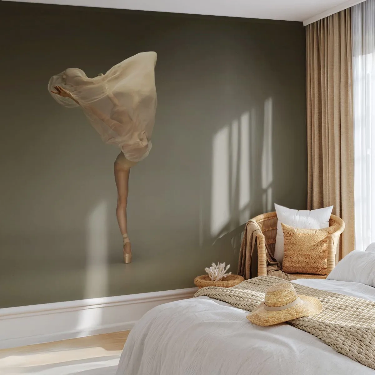 Fototapeta Premium Canvas - Zaraz wzleci - Baletnica, Taniec, Balet - 200x140 cm