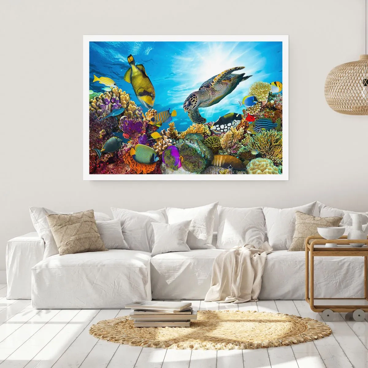 Plakat - Koralowa promenada - 40x30 cm