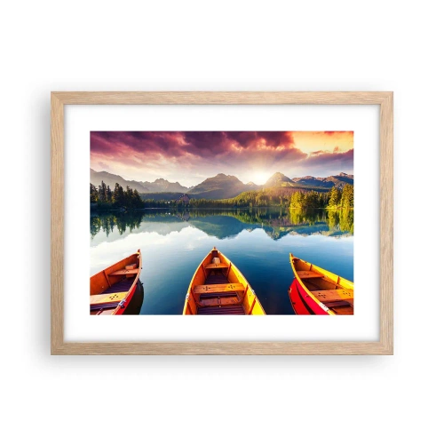 Plakat w ramie jasny dąb - Nic przeciw naturze - 40x30 cm