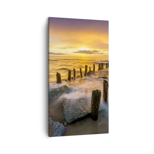 Obraz na płótnie - Surowe piękno Bałtyku - 45x80 cm