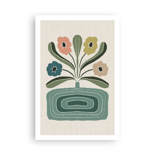 Plakat - Bukiet symetryczny - 61x91 cm