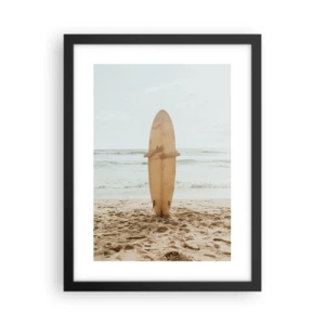Plakat w czarnej ramie - Z miłości do fal - 30x40 cm