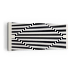 Obraz na płótnie - Geometryczna iluzja - 100x40 cm