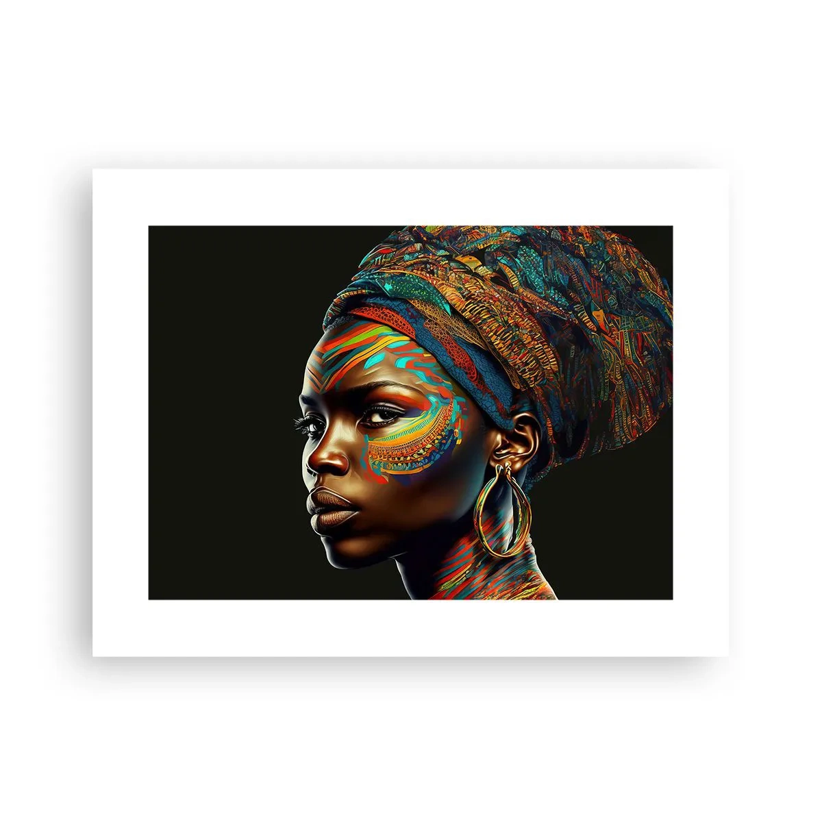 Plakat - Afrykańska królowa - 40x30 cm