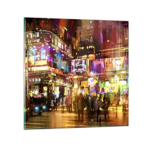 Obraz na szkle - W morzu światła - 60x60 cm