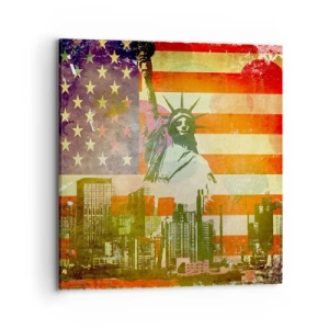 Obraz na płótnie - Viva America! - 70x70 cm