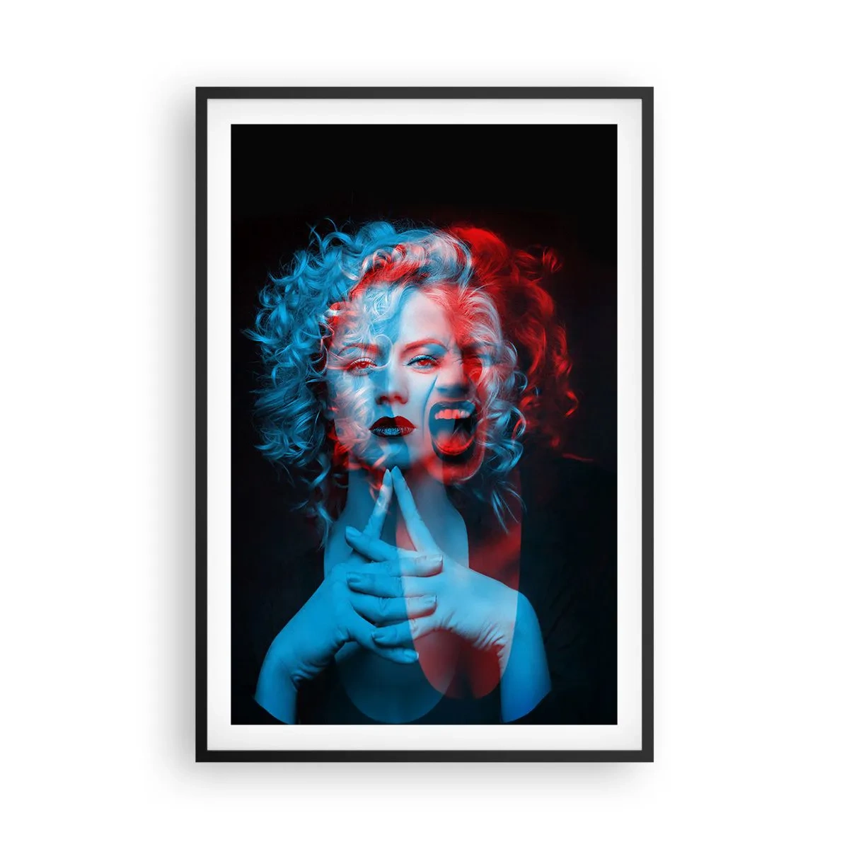 Plakat w czarnej ramie - Alter ego - 61x91 cm