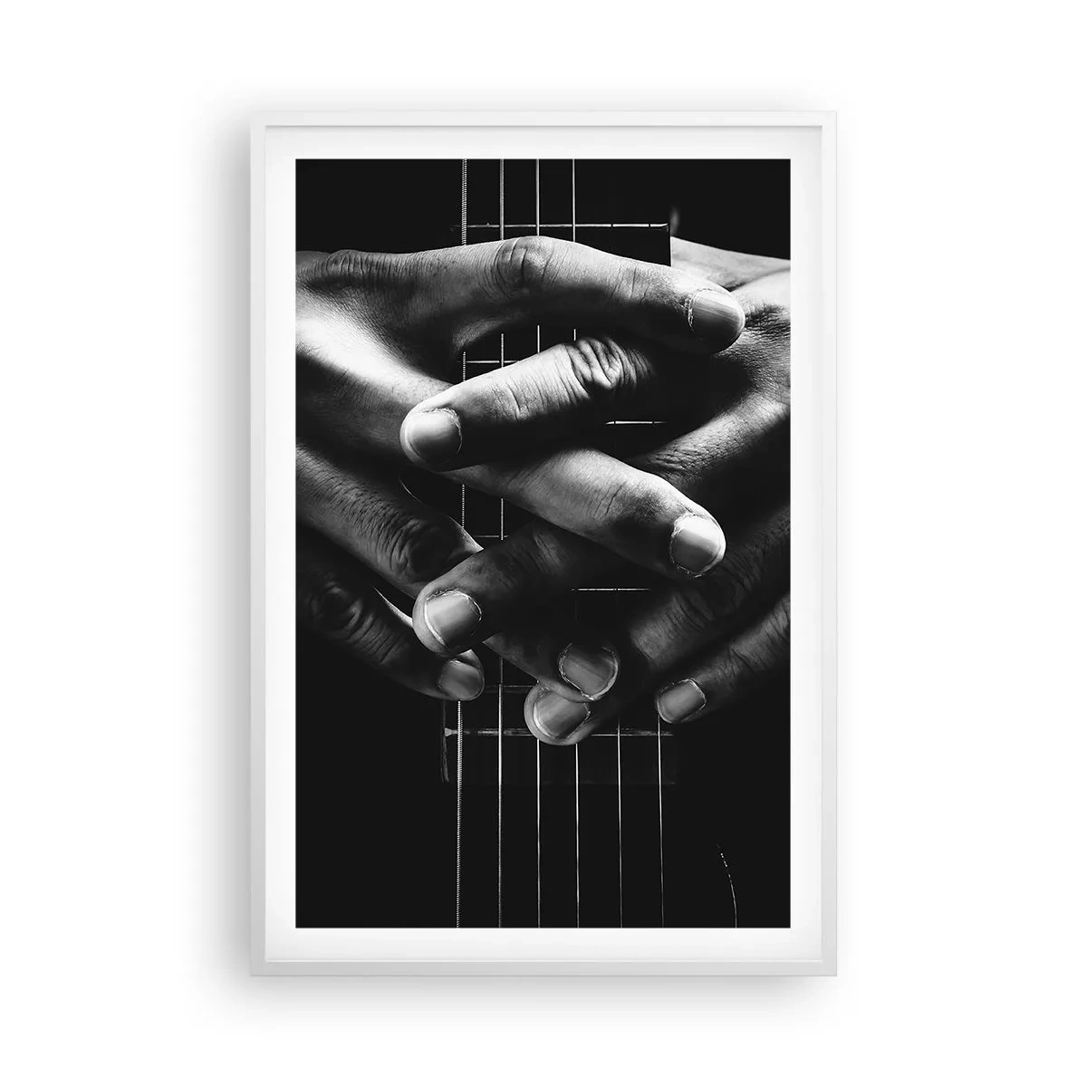 Plakat w białej ramie - Modlitwa artysty - 61x91 cm