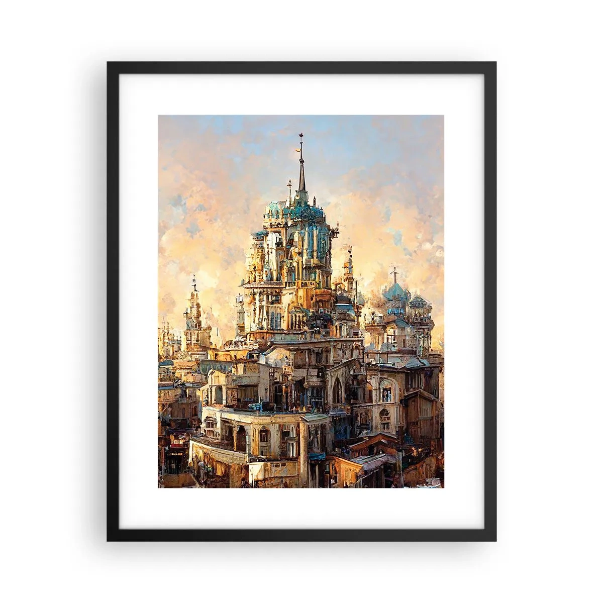 Plakat w czarnej ramie - Miasto miast - 40x50 cm