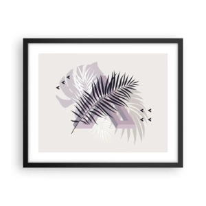 Plakat w czarnej ramie - Cień cienia - 50x40 cm