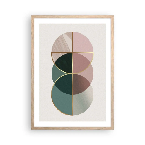 Plakat w ramie jasny dąb - Koło za kołem… - 50x70 cm