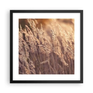 Plakat w czarnej ramie - Gotowe na powitanie jesieni - 40x40 cm