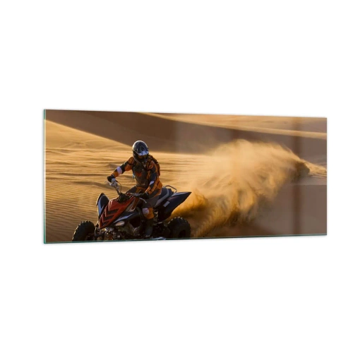 Obraz na szkle - Na falach piasku - 100x40 cm