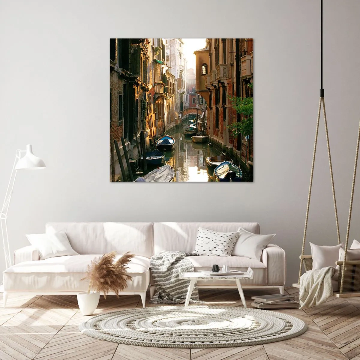 Obraz na płótnie - W weneckim zaułku - 60x60 cm