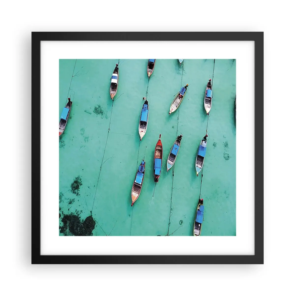 Plakat w czarnej ramie - W radosnym oczekiwaniu - 40x40 cm