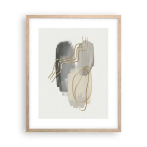 Plakat w ramie jasny dąb - Trwanie i ruch - 40x50 cm