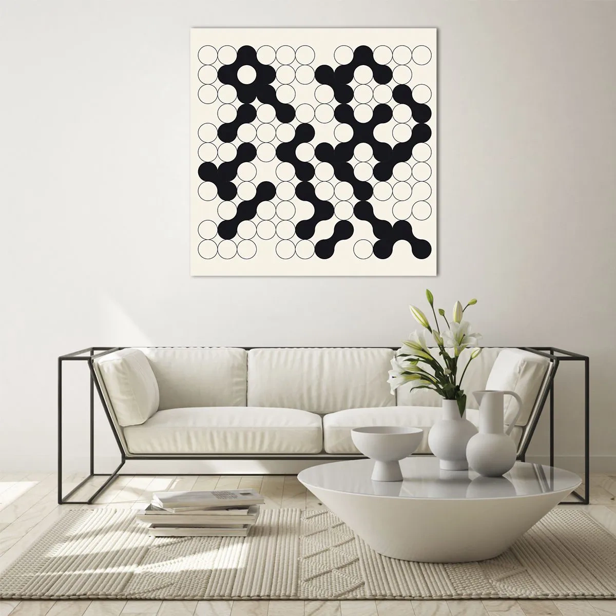 Obraz na szkle - Chińska gra – wariacja - 40x40 cm