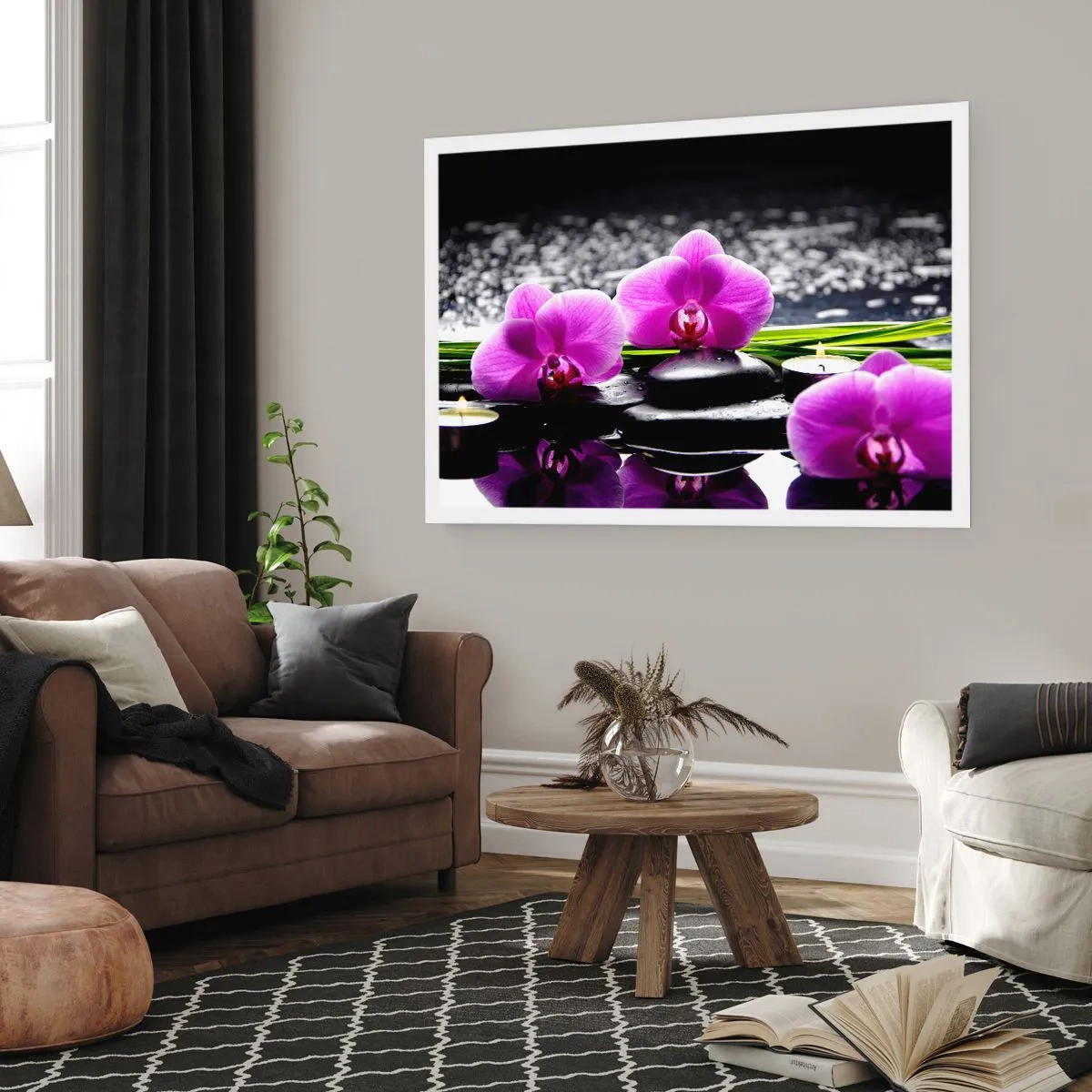Plakat - Utonąć w ciszy i spokoju - 70x50 cm