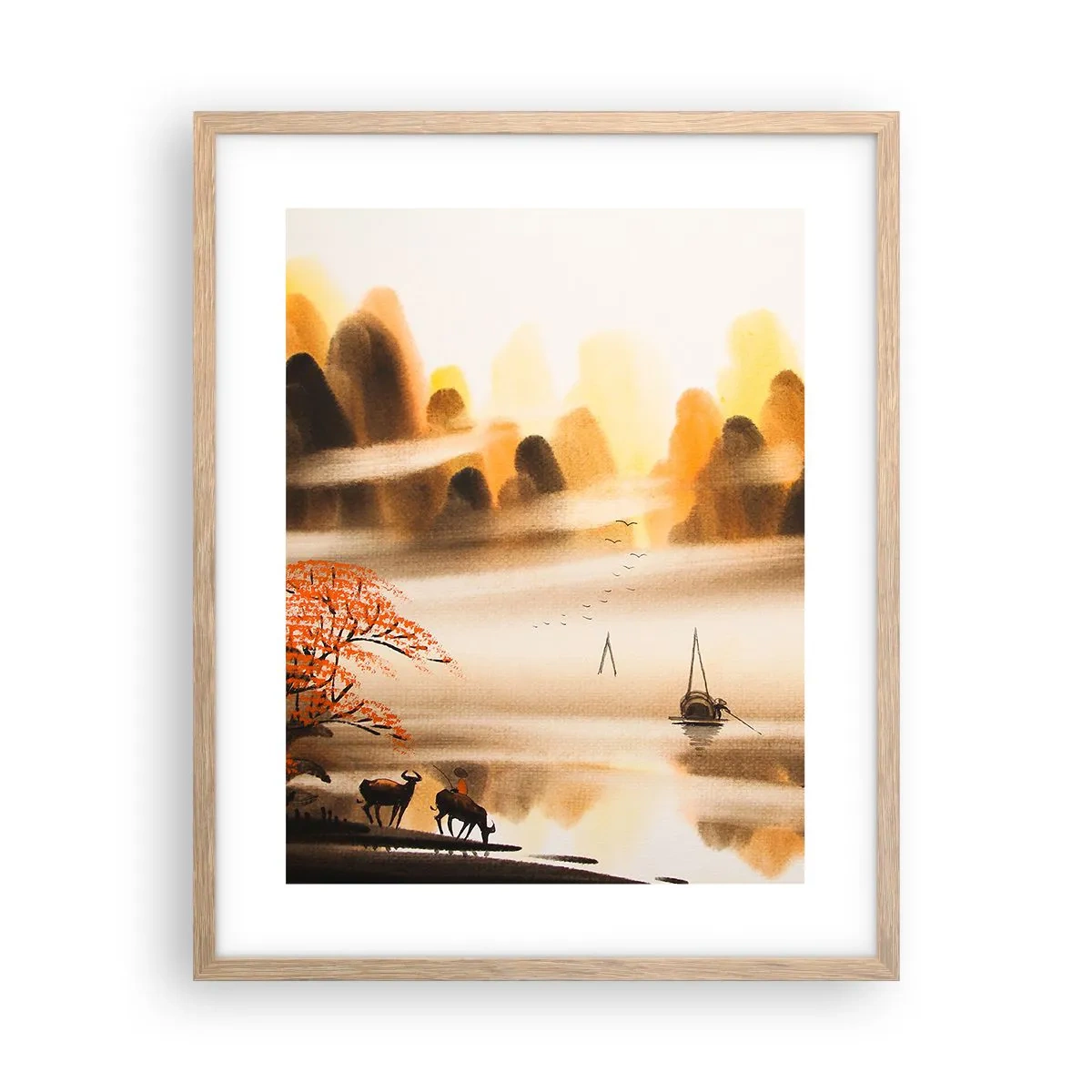 Plakat w ramie jasny dąb - Dalej niż na Dalekim Wschodzie - 40x50 cm