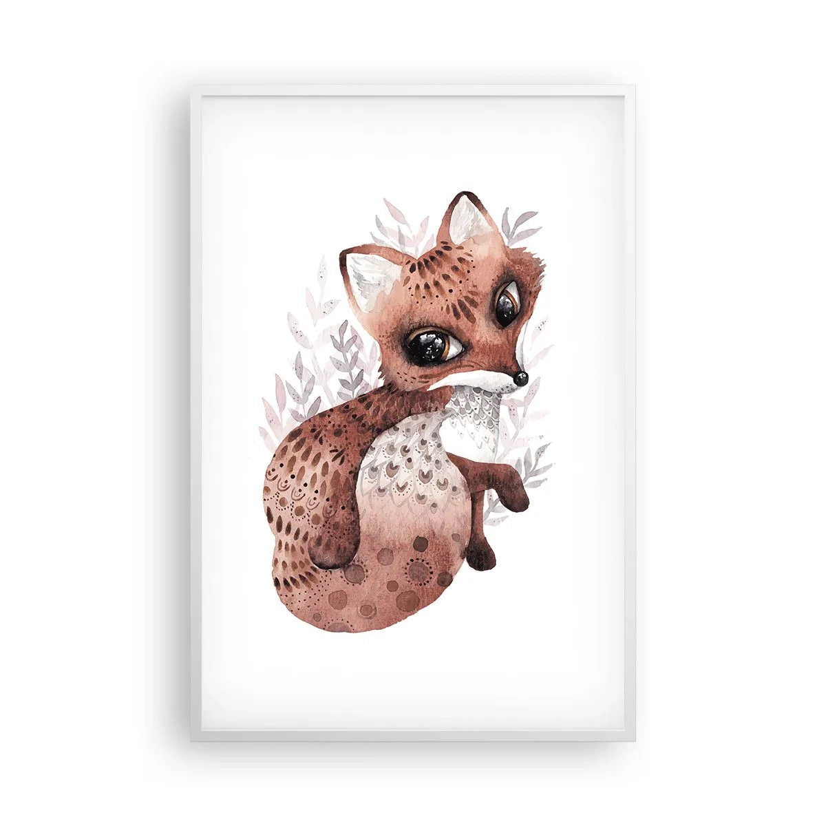 Plakat w białej ramie - Tylko pokochać - 61x91 cm