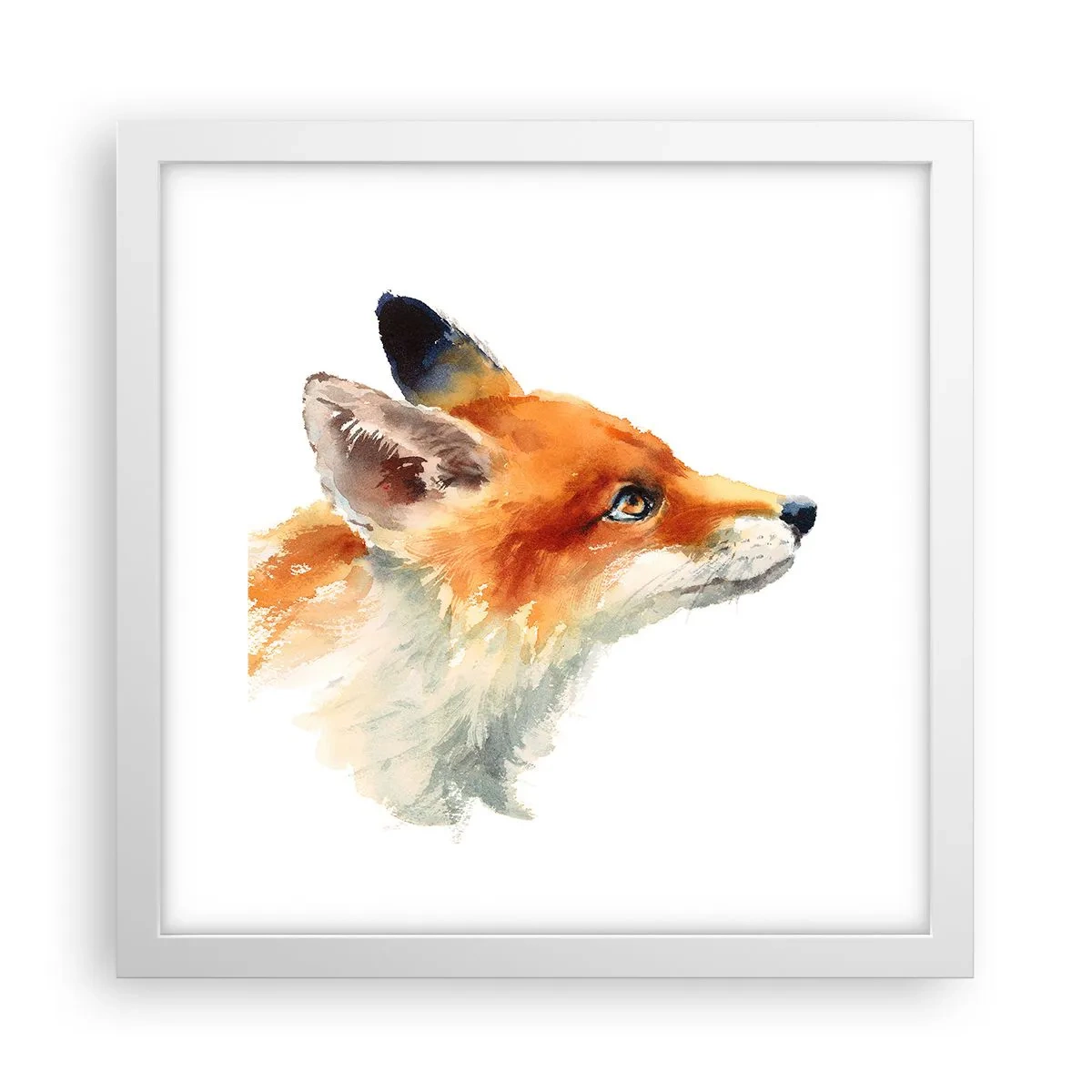 Plakat w białej ramie - Ostrożności nigdy za wiele - 30x30 cm