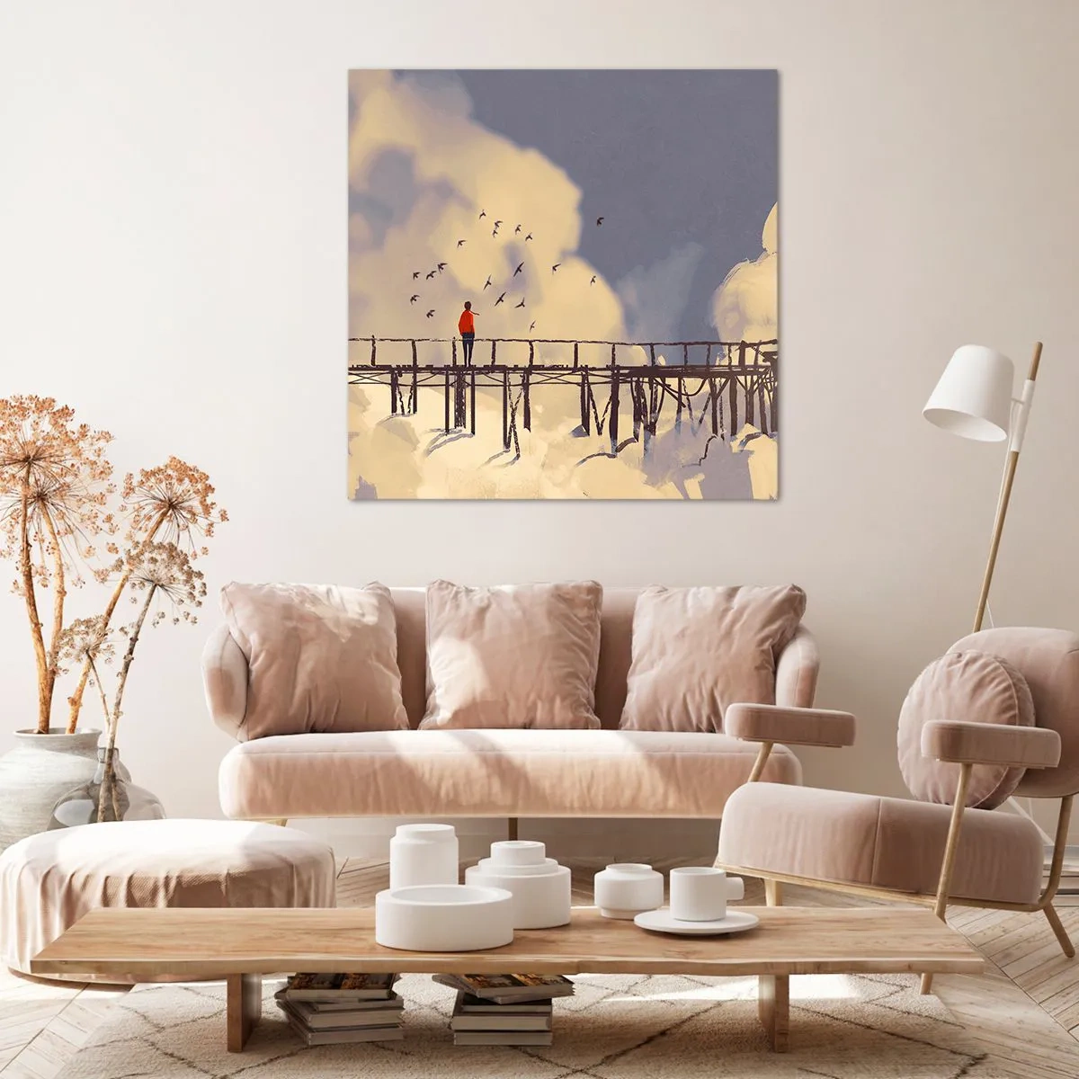 Obraz na płótnie - Niebieska tęsknota - 70x70 cm