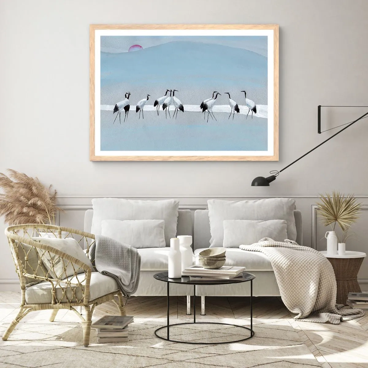 Plakat w ramie jasny dąb - Po gorącym dniu - 100x70 cm
