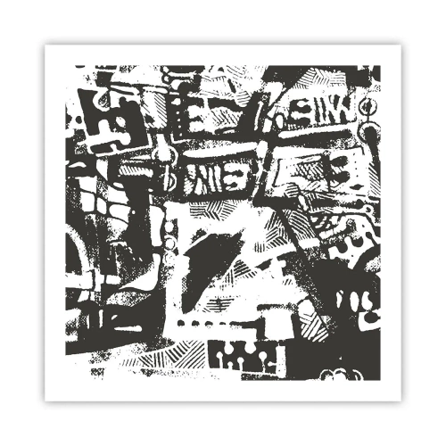 Plakat - Porządek czy chaos? - 60x60 cm