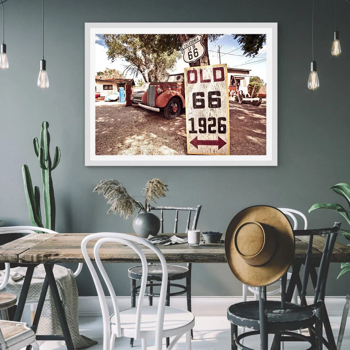 Plakat w białej ramie - Legenda amerykanskiej prowincji - 50x40 cm