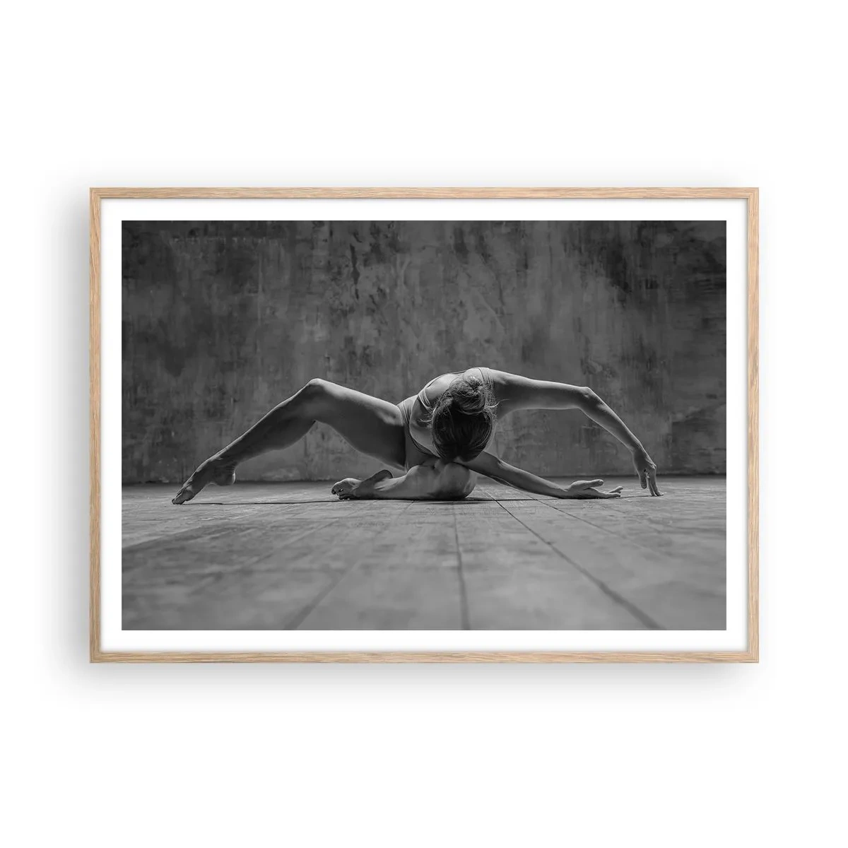 Plakat w ramie jasny dąb - Symetria odnaleziona - 100x70 cm