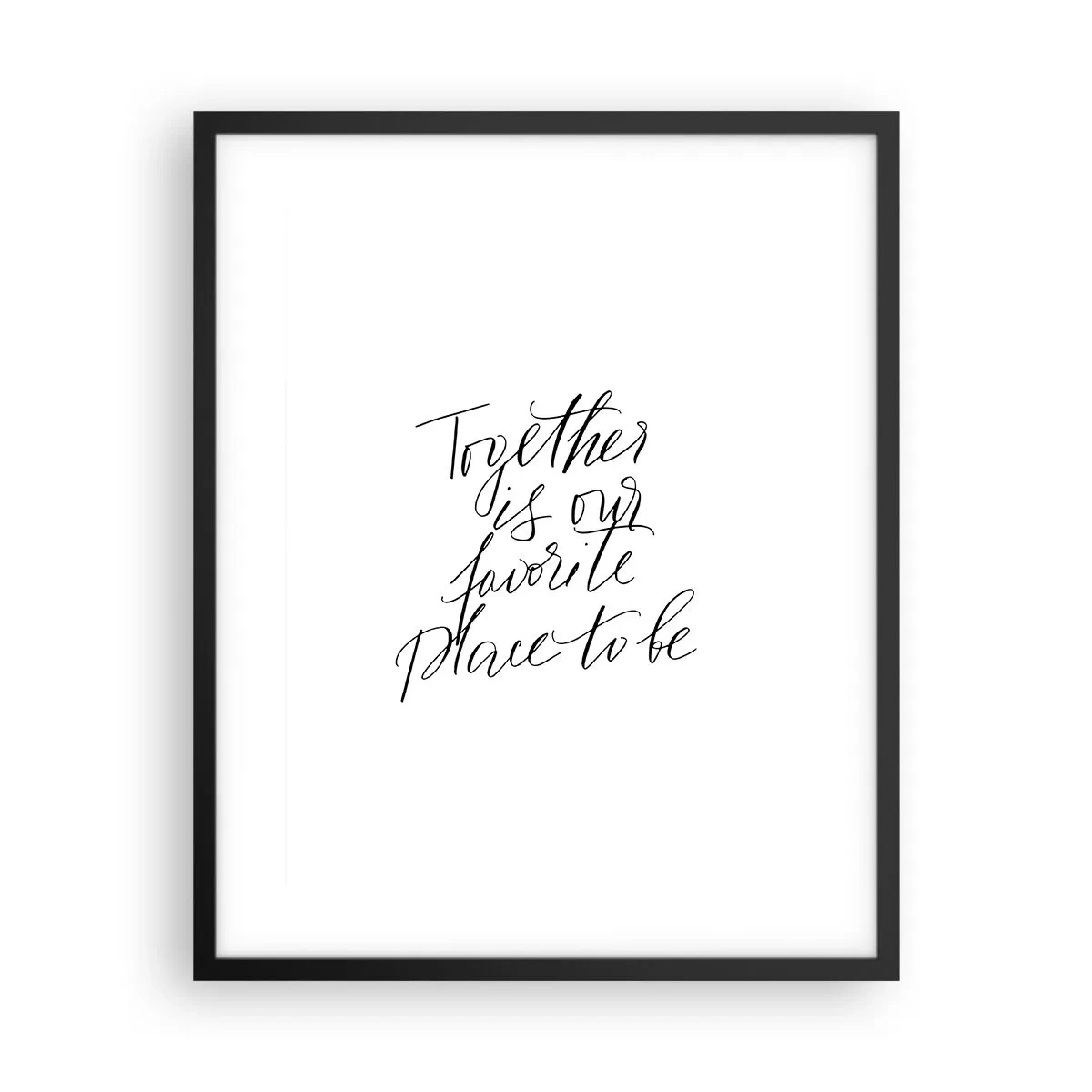 Plakat w czarnej ramie - Też to czujesz? - 40x50 cm