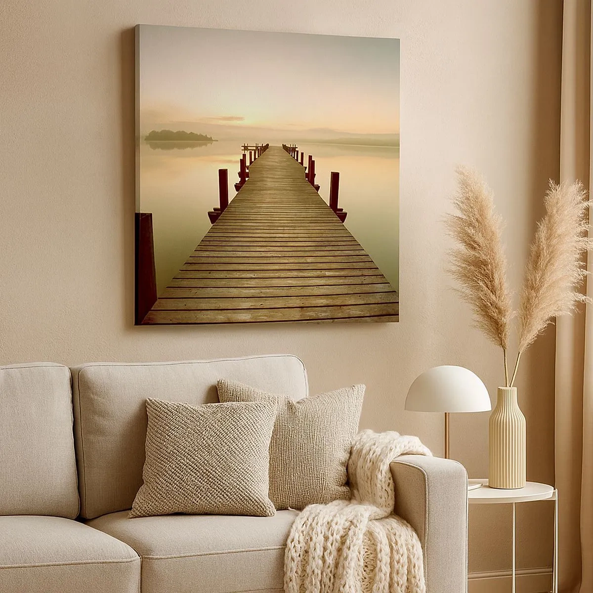 Obraz na płótnie - Przedświt, świtanie, światło - 30x30 cm